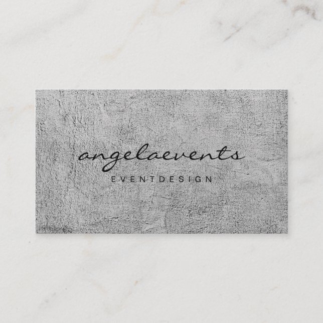 Cartão De Visita Preto e branco moderno (Frente)