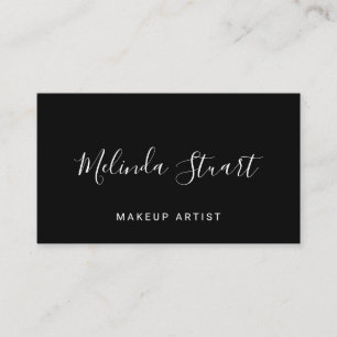 Cartão De Visita Preto e Branco modernos profissionais