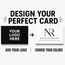 Cartão de Visita Preto e Branco Personalizado Mode
