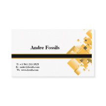 Cartão de visita preto e Dourado