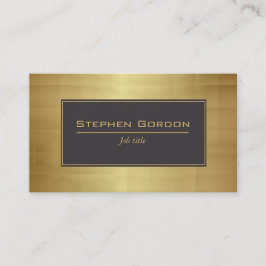 Cartão De Visita Preto e ouro elegantes