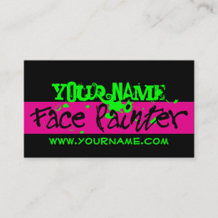 Cartão De Visita Preto e rosa