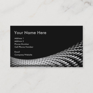 Cartão de visita - preto - reticulações de prata