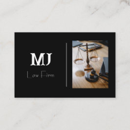 Cartão de visita preto simples