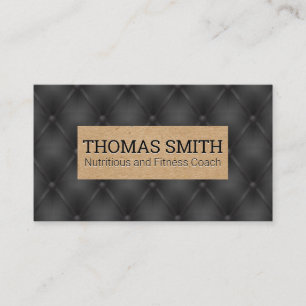 Cartão De Visita Preto Ufolstado  Castanho texturizado