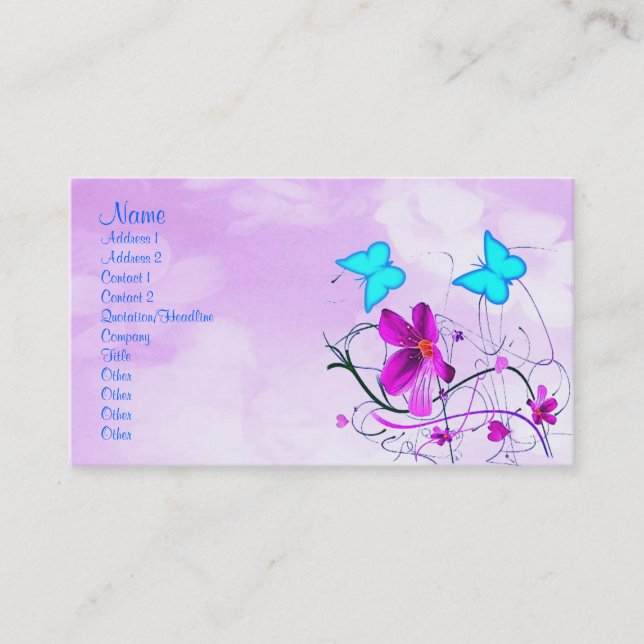 Cartão De Visita Primavera (Frente)