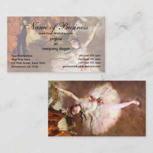 Cartão De Visita Primeira Bailarina; a Estrela por Edgar Degas