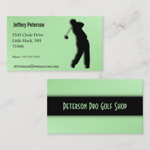 Cartão De Visita Pro Golf Green