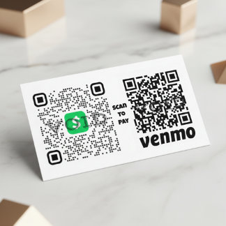 Cartão De Visita Processo de Pagamento por Código QR Facilitado