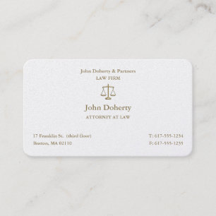 Cartão De Visita Procurador Clássico de Direito   Advogado