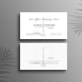 Cartão De Visita Procurador Na Escala De Lei