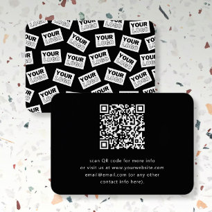 Cartão De Visita Procure o logotipo ou qualquer foto colocada aleat