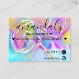 Cartão De Visita Produto de Cabelo do Código de Desconto do Obrigad