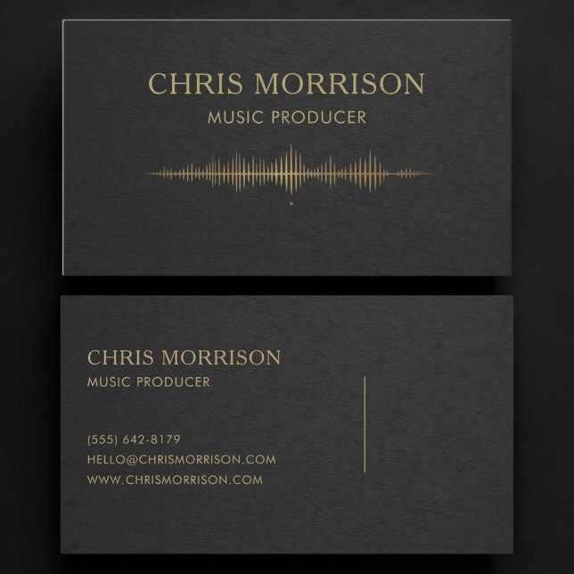 Cartão De Visita Produtor Musical (Criador carregado)