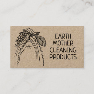 Cartão De Visita Produtos de limpeza natural respeitadores da Terra