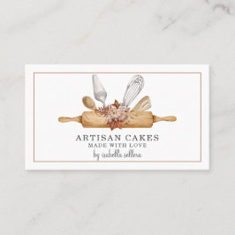 Cartão De Visita Produtos De padaria De Pastelaria De Aquecedoras