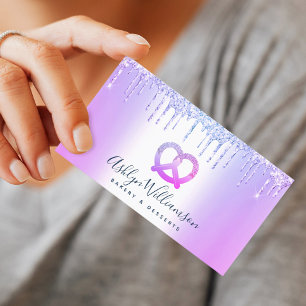 Cartão De Visita Produtos de padaria de pastelaria de cozinha, com