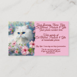 Cartão De Visita Produtos e presentes da Cat Compra produtos e pres