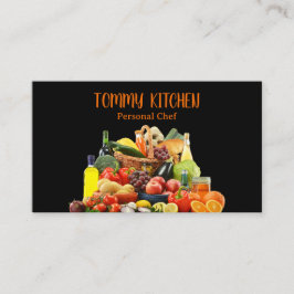 Cartão De Visita Produtos Hortícolas Cozinhar de Chef de cozinha pr
