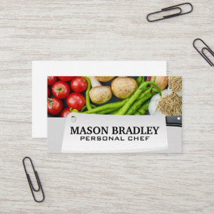 Cartão De Visita Produtos hortícolas Faca de Butchers
