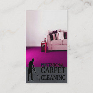 Cartão De Visita Professional Carpet Cleaning Service Business Card