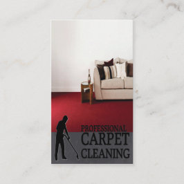 Cartão De Visita Professional Carpet Cleaning Service Business Card