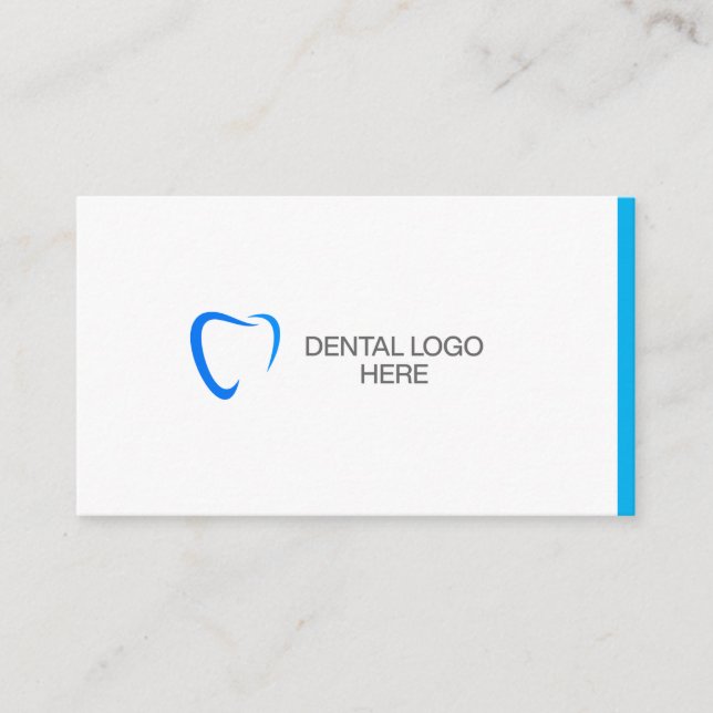 Cartão De Visita Professional Dentist Business Presentation Card (Frente)