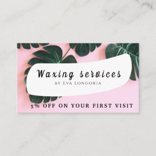 Cartão De Visita Professional e Chic para Waxing Brasileiro e Corpo