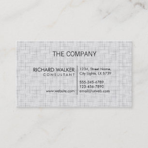 Cartão De Visita Professional Elegant White Plain Moderno