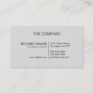 Cartão De Visita Professional Elegant White Plain Moderno