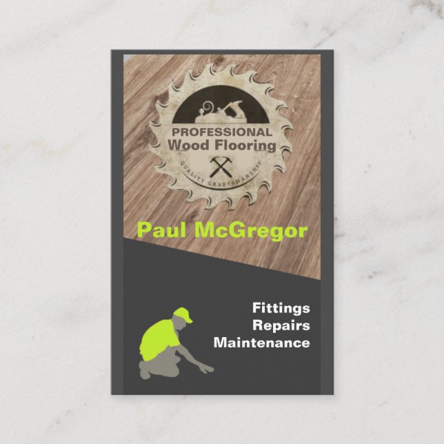 Cartão De Visita Professional Flooring (Frente)