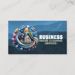 Cartão De Visita Professional House Cleaning Service Housekeeping