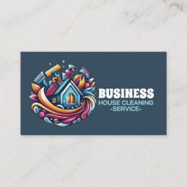 Cartão De Visita Professional House Cleaning Service Housekeeping