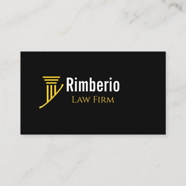 Cartão De Visita Professional Law & Justice Business Card |  (Frente)