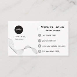 Cartão De Visita professional Minimalist business custom card