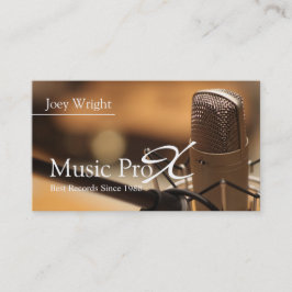 Cartão De Visita Professional Music Recording Studio