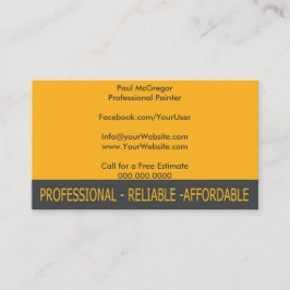 Cartão De Visita Professional Painter Business Card