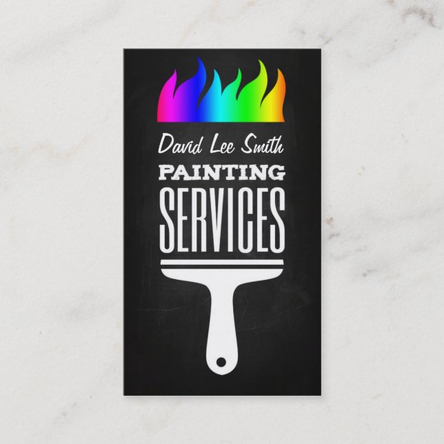 Cartão De Visita Professional Painting Service (Frente)