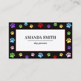 Cartão De Visita Professional Pet Grooming & Animal Care