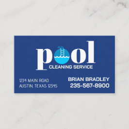 Cartão De Visita Professional Pool Cleaning Service