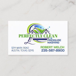 Cartão De Visita Professional Pressure Cleaning Service