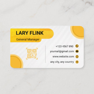 Cartão De Visita Professional QR Code Business Card