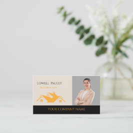 Cartão De Visita Professional Real Estate Promotional Realtor logo 