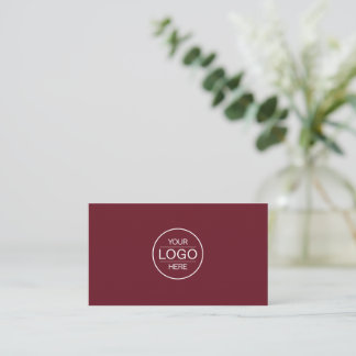 Cartão De Visita Professional Red Wine Add your Logo