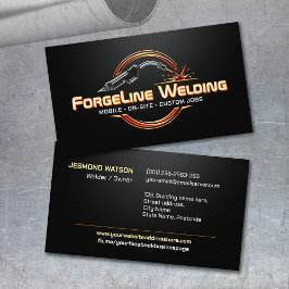 Cartão De Visita Professional Welding Services - Welder