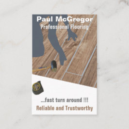 Cartão De Visita Professional Wood Laminated Flooring Business Card