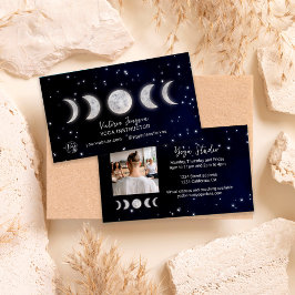 Cartão De Visita Professor de estúdio de instrutores Yoga, estrela 