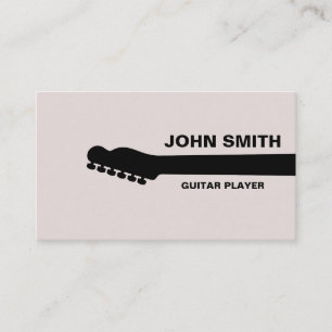 Cartão De Visita Professor de Guitarra Musical Músico Personalizado