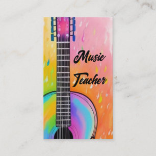 Cartão De Visita Professor de Música Aulas de Música