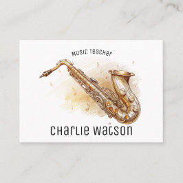 Cartão De Visita Professor de Música Personalizado